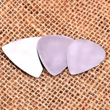 10Pcs Metal Guitar Pick 0.3mm Thin Durable Silver Color Bass Ukelele Guitar Pick 2024 - buy cheap