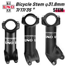 UNO Mountain Bike Stem 7 17 35 Degree Road Bicycle Stems 31.8*60-130mm Aluminum MTB Stem Bicycle Accessories Potencia Bicicleta 2024 - buy cheap