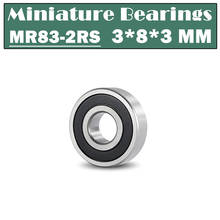MR83-2RS rolamentos de esferas miniatura mr83rs R-830ZZY03 rolamento 3*8*3mm (10 pces) 2024 - compre barato