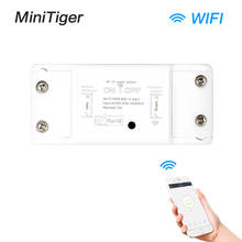 Minitiger-interruptor de luz inteligente con WiFi, dispositivo Universal con temporizador, Control remoto inalámbrico con aplicación Smart Life, Tuya, Alexa y Google Home 2024 - compra barato