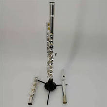 High Quality Silver Plated 17 Keys Flute Open Hole C Tune Flute Musical Instrument With Case Free Shipping 2024 - buy cheap
