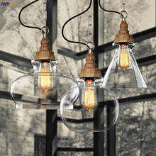 Pendente estilo loft de madeira estilo vintage, iluminação industrial, lâmpada retrô, lâmpada de eentedison, iluminação pendentes vintage 2024 - compre barato