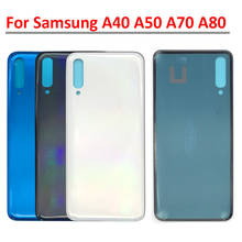 10Pcs/Lot For Samsung Galaxy A80 A70 A50 A40 Rear Back Door Housing Back Battery Cover Glass Case Panel Replacement Part 2024 - buy cheap