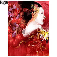 Full Round square 5D DIY Diamond Painting Japanese woman  Rhinestones embroidery Diamond Mosaic girl Home Decoration painting 2024 - buy cheap