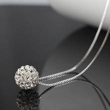 925 Sterling Silver ball  Necklaces & Pendants For Women Fashion Lady Festival Gift Sterling-silver-jewelry 2024 - buy cheap