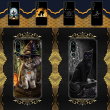 Magic Witch Cat Halloween Phone case For Huawei P Mate P10 P20 P30 P40 10 20 Smart Z Pro Lite 2019 black luxury bumper silicone 2024 - buy cheap