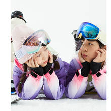 Gafas de esquí magnéticas para niños, esférico grande, de doble capa, UV400, para esquí, Invierno 2024 - compra barato