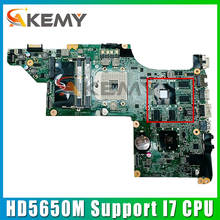 Материнская плата Akemy DA0LX6MB6F2 615308-001 630981-001 для HP Pavilion DV7 DV7T DV7-4000, материнская плата ноутбука HM55 DDR3 HD5650M, поддержка процессора I7 2024 - купить недорого