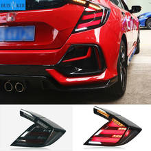 Luces traseras de estilo de coche, señal de giro dinámica, marcha atrás y freno LED, para Honda Civic Type R 10th hatchback 2020 2021 DRL 2024 - compra barato