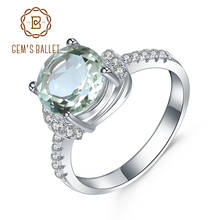 Gem's Ballet 2.73Ct Natural Green Amethyst Gemstone Ring Wedding Brand 925 Sterling Silver Finger Rings For Women Valentine Gift 2024 - buy cheap