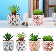 Vasos de plantas suculentas artificiais pequenas, decoração de ambientes externos e internos 2024 - compre barato