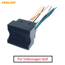 FEELDO-arnés de cables de interfaz de Audio estéreo para coche, adaptador de enchufe de CD/DVD, 7 Sokda para Volkswagen Golf, instalación de posventa 2024 - compra barato