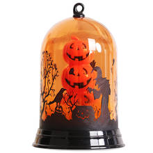 1 pçs halloween lâmpada led halloween decoração abóbora lanterna chama ornamento da lâmpada assustador halloween decoração para casa 2024 - compre barato