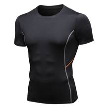 Men Gym T-shirt  Running T-shirt Compression Fitness Workout Shirts Gym Quick Dry Sports Short Sleeves Training Tops 2024 - buy cheap