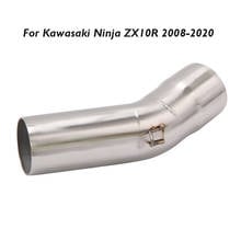 Motorcycle Exhaust Middle Pipe Connection Link Tbe Mid Exhaust System Pipe for Kawasaki Ninja ZX10R 2008-2020 2024 - buy cheap