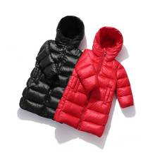 Зимний комбинезон для маленьких девочек, однотонная куртка с капюшоном для маленьких мальчиков, пальто, зимний хлопковый костюм для детей 3-8 лет, 2020 2024 - купить недорого