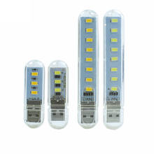 USB-лампа для чтения, 1 светодиодный, 3 светодиодный да, 8 светодиодный Дов, SMD 5730, Светодиодная лампа 5 В, Входная мощность 5000-6500K, теплый белый 3000-3500K, USB-ночсветильник 2024 - купить недорого