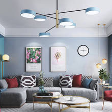 Lámpara LED cambiable de oro negro moderno para dormitorio, comedor, sala de estar, Loft, iluminación de decoración de arte nórdico para interiores 2024 - compra barato