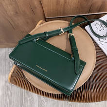 Женская дизайнерская брендовая маленькая сумка через плечо из искусственной кожи, женские трендовые сумки на плечо 2021, дорожная трендовая зеленая ручная сумка 2024 - купить недорого