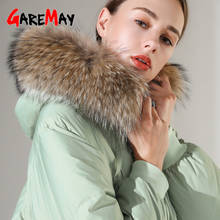 winter down jacket for women with a fur collar warm long Loose hooded down jacket Female Casual women's coats outerwear Parka 2024 - buy cheap