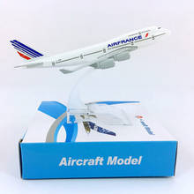 16CM 1/400 Boeing B747 model Air France 747 airlines with base airbus metal alloy aircraft plane collectible display model toys 2024 - buy cheap