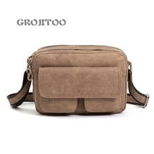 GROJITOO New leather men's bag genuine leather  men's shoulder bag high quality bag for man ipad bag 2024 - buy cheap