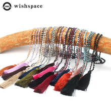 Wishspace, ручная работа, бисерные хрустальные бусины, подвеска с кисточками, ювелирные изделия, оптовая продажа, модные женские свитера, цепочка, ожерелье 2024 - купить недорого