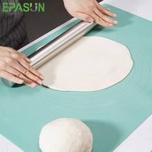 EPASUN силиконовый коврик для выпечки 60x40 см, антипригарный большой лист для выпечки, коврик для раскатки и разминания со шкалой для пиццы, помадки, пирога 2024 - купить недорого