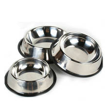 Stainless Steel Puppy Dog Feeder Feeding Foods Water Dish Bowl For Pet Dog Cat Q 2024 - buy cheap