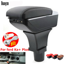 For ford Ka+ Plus accessories armrest car arm rest leather storage box ABS usb center centre console car-styling interior 2024 - buy cheap