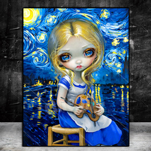 5d diy pintura diamante dos desenhos animados menina diamante bordado quadrado completo redondo pedra crianças presente casa decoração arte strass mosaico 2024 - compre barato