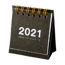 2021 простой однотонный Настольный бумажный Мини Календарь, двойной ежедневник, настольный планировщик, органайзер на годовую расписание 2024 - купить недорого