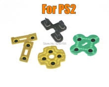 2 conjuntos de almofadas condutoras de borracha de silicone toca botões para playstation 2 controlador para ps2 padrão uma substituição peças de reparo 2024 - compre barato