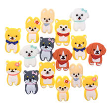 Wholesale Mix 50PCS Animal Cartoon Accessories Dog Icon PVC Flat Back Components Kids Shoes Charms Phone Case Jewelry Making 2024 - buy cheap