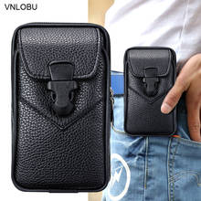 Belt Clip Cover Holster Leather Case for Oneplus 8 Pro 7T 7 Pro 6T 6 5T 3T Universal Pouch Phone Cover Waist Bag For OnePlus 8 7 2024 - buy cheap