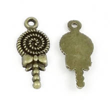 (C085)100g,about 45  pieces 31x13mm Antique Bronze Zinc Alloy Lollipop Charms Pendants Diy Jewelry Findings Accessories 2024 - buy cheap