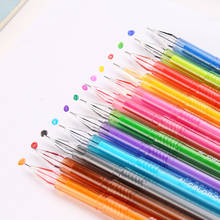 Kawaii bonito gel caneta conjunto 0.5mm tinta cor 12 pçs gen canetas para crianças arte diy lápis escritório escola escrita coreano artigos de papelaria suprimentos 2024 - compre barato