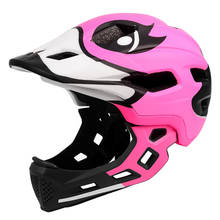 kids full face helmet pink Detachable kids bike helmet set 3-8 years old boys girls Safety Protection children Cycling Helmets 2024 - buy cheap