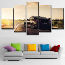 Wall Art Modular Poster Framework Canvas Living Room 5 Panel Black Cool Car Painting HD Printed Modern Pictures Home Decoration 2024 - buy cheap