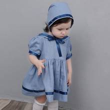 Ropa de princesa española para niña, vestido azul marino, 2 unidades, Lolita, Y2763 2024 - compra barato