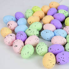 Huevos de espuma de colores para niños, aves falsas, palomas, decoración feliz de Pascua, DIY juguete, suministros para fiesta de Pascua, decoración del Festival, 40 Uds. 2024 - compra barato