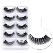 LTWEGO 5 Pairs Lashes 3D Mink Hair Natural Cross False Eyelashes Long Messy Makeup False Eye Lashes Extension Make Up maquiagem 2024 - buy cheap