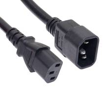 Cable de fuente de alimentación UNIVERSAL IEC C13 C14, SJT 14AWG/3, Cable de extensión PDU UPS macho a hembra 15A 250V negro 15A 250V 0,5 m ~ 3m 2024 - compra barato