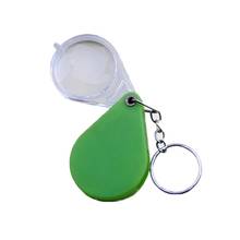 Mini Pocket Magnifier Gift Folding Magnifying Glass with Key Chain for Reading HX6C 2024 - buy cheap