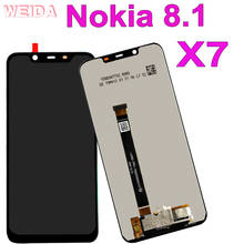 6,18 "Оригинальный ЖК-дисплей для Nokia 8,1 TA-1119 TA-1121TA-1128 TA-1131 ЖК-дисплей сенсорный экран дигитайзер сборка для Nokia X7 дисплей 2024 - купить недорого