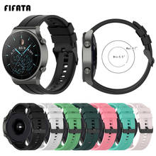 FIFATA-Correa de silicona para reloj inteligente, banda de silicona suave de 20 y 22MM para Huawei Watch GT 2 Pro/GT 2/GT 2e/Huami Amazfit GTS 2/GTS/Bip U 2024 - compra barato