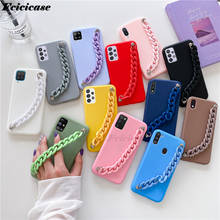 Silicone Wrist Strap Bracelet Phone Case For Samsung Galaxy A32 A12 A42 A52 A72 5G M02S A02S M31s Soft Matte Back Cover Cases 2024 - buy cheap