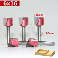 6mm * 16mm, herramienta de carpintería de envío gratuito, broca de limpieza inferior CNC, fresado de extremo de carburo sólido, herramientas de madera, molino de extremo de acero de tungsteno, MDF 2024 - compra barato