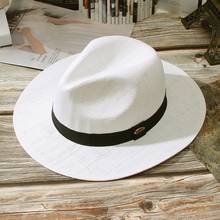 Соломенная шляпа в мягкой форме, летняя женская панама с широкими полями, пляжная шляпа от солнца, шляпа Федора, Лидер продаж 2021 2024 - купить недорого