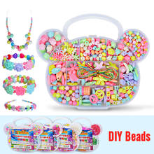 11 Grid Girl Jewelry Making Toys Educational Toys Children GiftHandmade Beaded Toy with Accessory Set Children Creative DIY 2024 - buy cheap